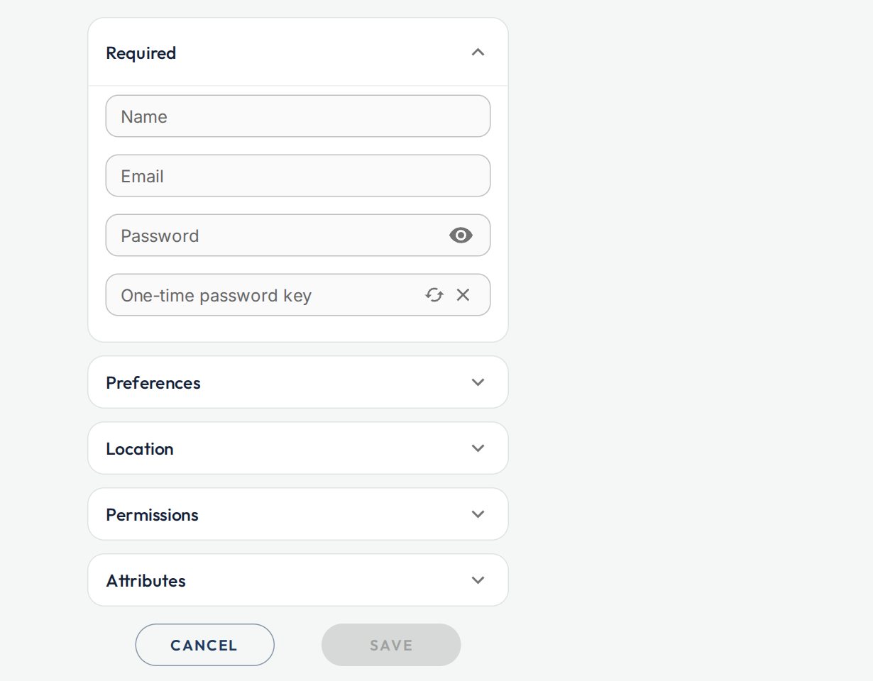 A new staff login.